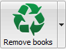 botón de eliminar libros